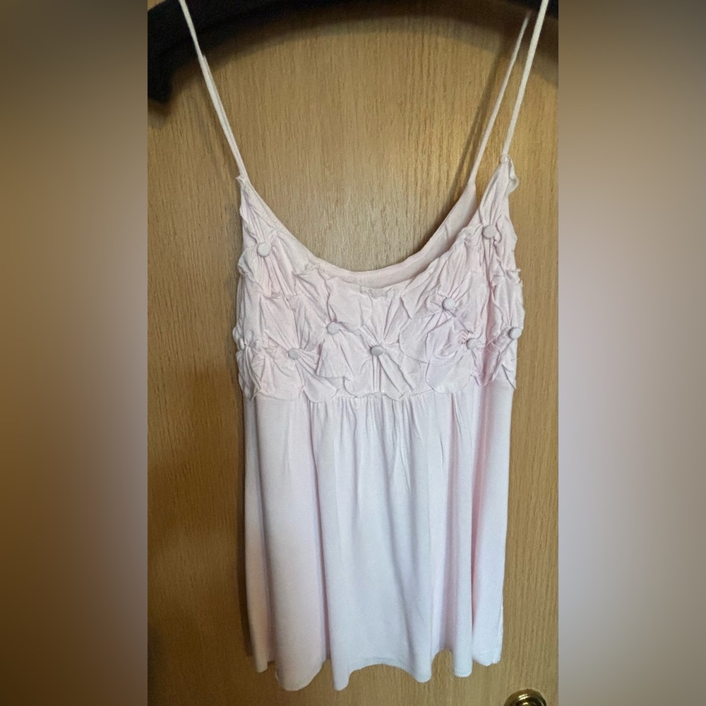 Bailey 44 flowy spaghetti strap flower detailed tank. Size Medium